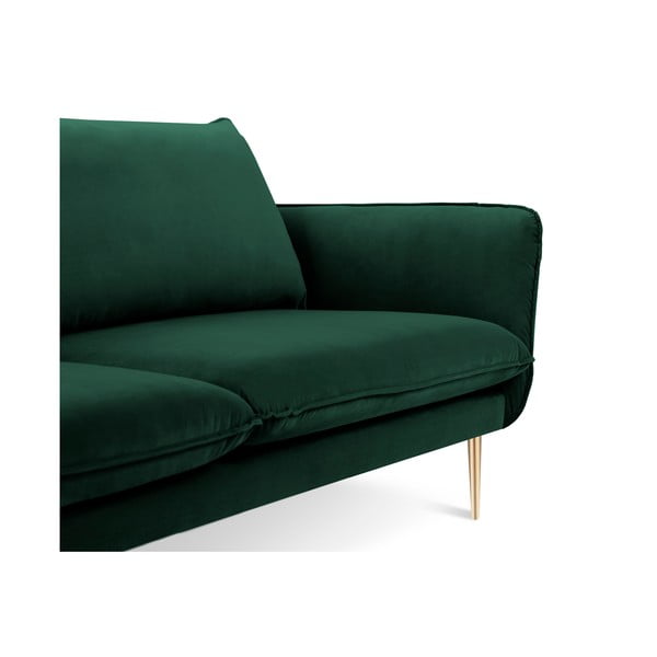 Boca zelena baršunasta sofa Cosmopolitan Design Florence, 160 cm-image-3