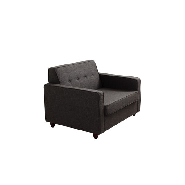 Tamno sivo-smeđa fotelja Custom Form Zugo