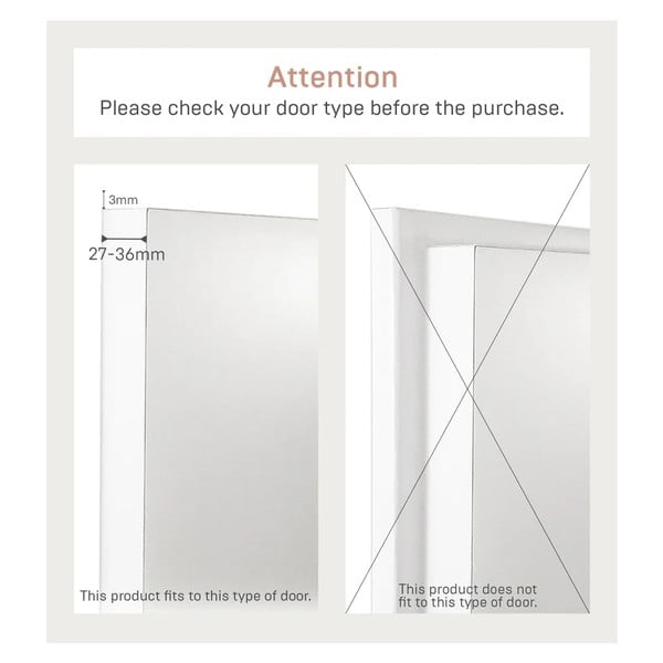 Bijela metalna vješalica za vrata 1,5 cm Tower – YAMAZAKI-image-4