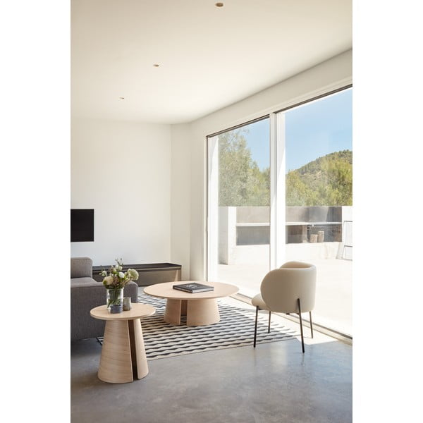 Bijela fotelja od imitacije kože Mogi - Teulat-image-1