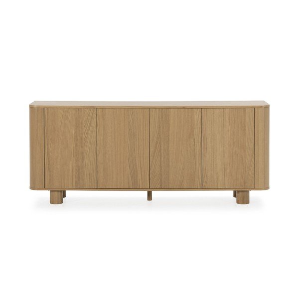Komoda u dekoru hrasta u prirodnoj boji 180x75x40 cm Padoc – MOME-image-3