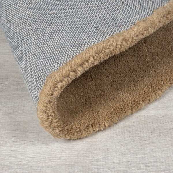 Sivo-bež ručno rađen vunen tepih 200x290 cm Mia Ellipse – Flair Rugs-image-3