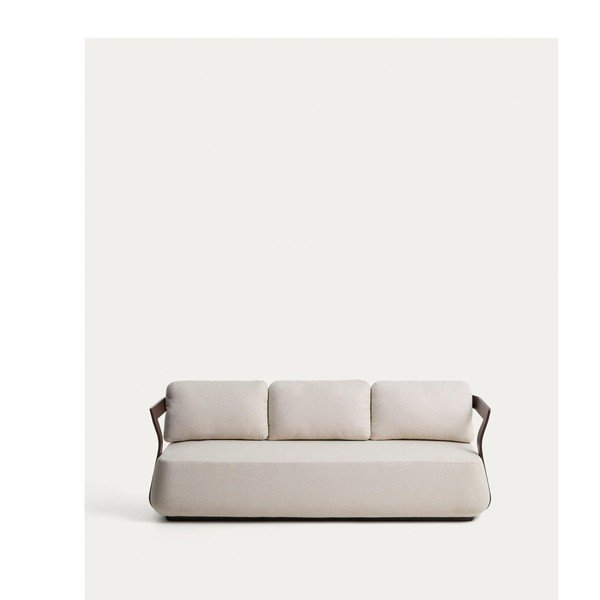 Smeđa/bež podstavljena vrtna sofa Tamaris – Kave Home-image-4