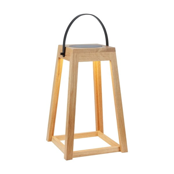 Smeđa LED lanterna sa solarnim panel/s USB za eksterijer (visina 54 cm) Nordic – Markslöjd