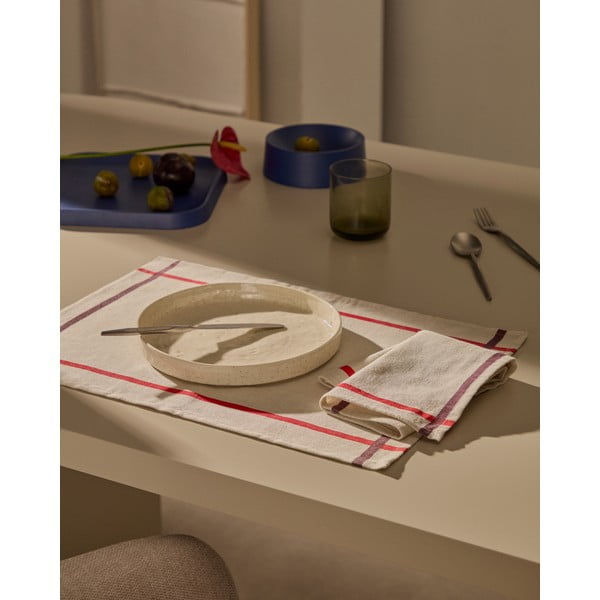 Podmetač 2 kom od mješavine lana 35x50 cm Delma – Kave Home-image-1