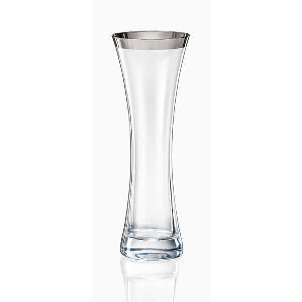 Crystalex Frost staklena vaza, visina 19,4 cm
