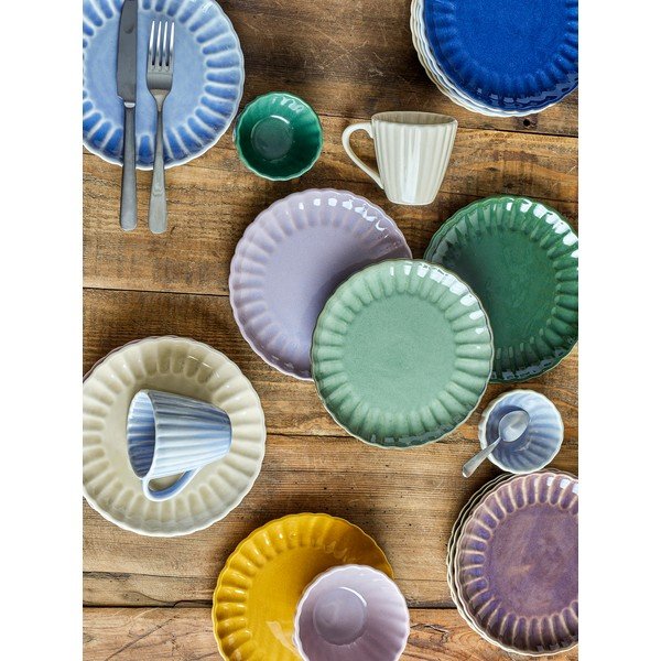 Tamno ljubičasti desertni tanjur od kamenine ø 20 cm Latina – Bloomingville-image-3