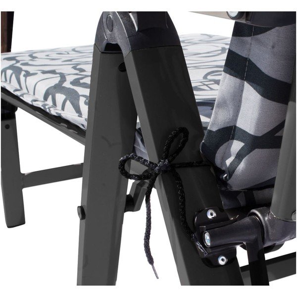 Crna metalna vrtna ležaljka Ass Comfort - Sun Garden-image-2