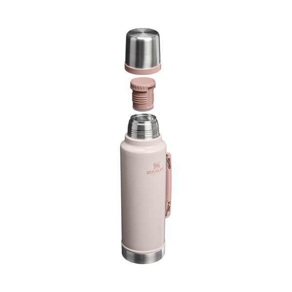 Svijetlo ružičasta termosica od nehrđajućeg čelika 1,4 l Legendary Classic Bottle Hammertone Rose Quartz – Stanley-image-1