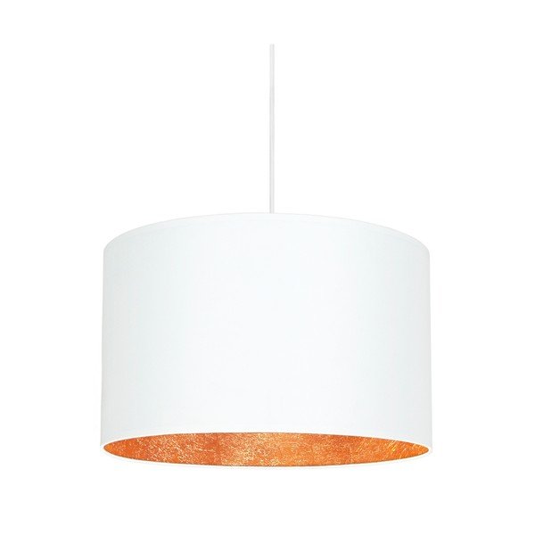 Viseća dvokraka svjetiljka u bijelo-bakrenoj boji Sotto Luce Mika, ⌀ 40 cm-image-1