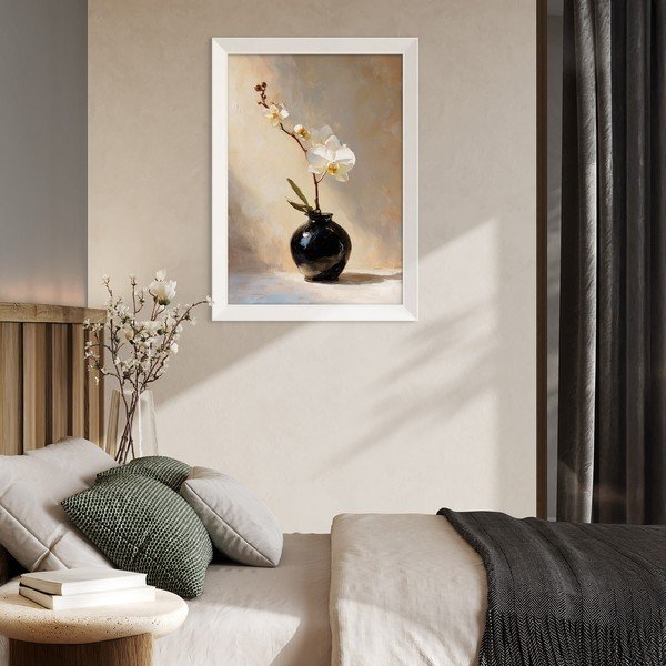 Tiskana slika s okvirom 56x75 cm White Orchid – Styler-image-2