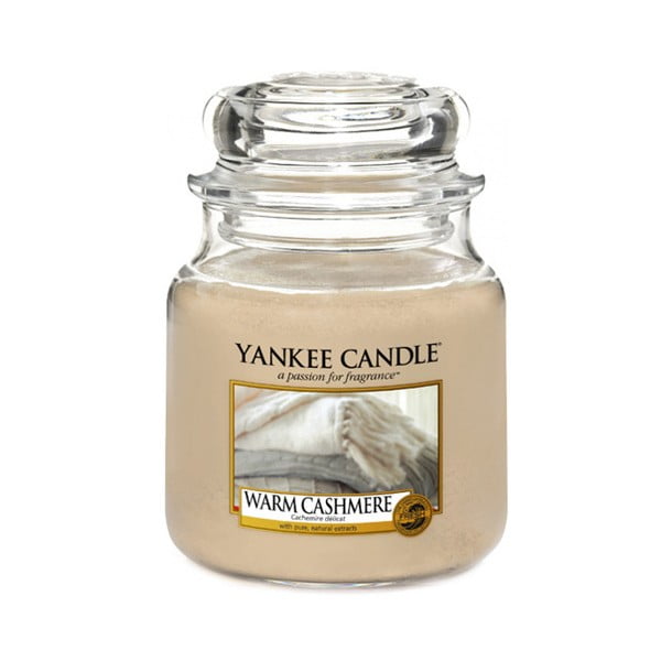Mirisna svijeća Yankee Candle Topli Kašmir, vrijeme gorenja 65 - 90 sati
