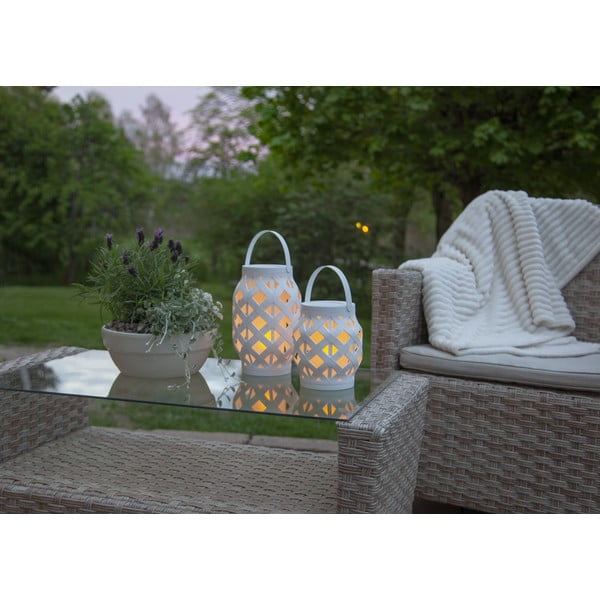 Bijela lampa Star Trading Flame Lantern, visina 16 cm-image-4