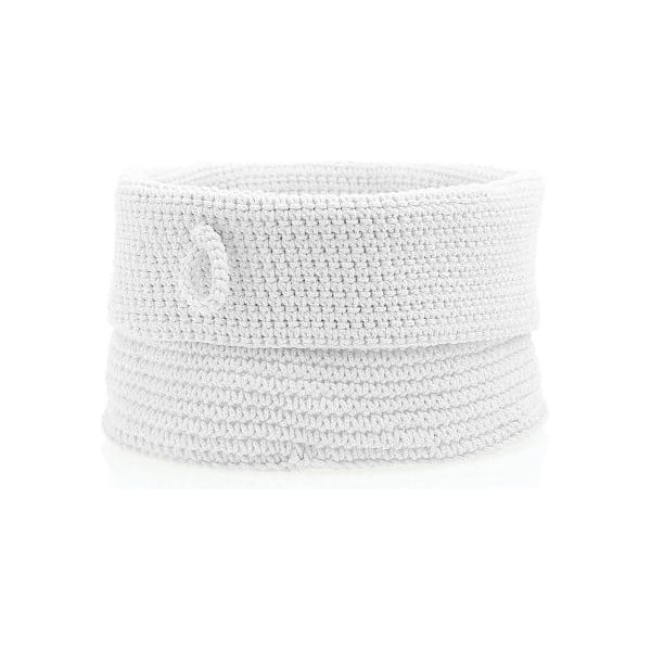 Bijela košara za pohranu Zone Confetti, ⌀ 19 cm