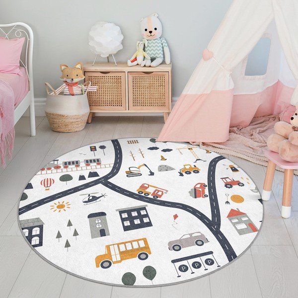 Periv dječji tepih za igru ø150 cm World Around Me – Mila Home-image-4
