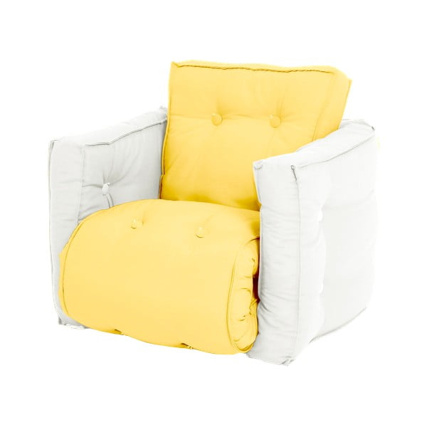 Dječja sklopiva stolica Karup Design Mini Dice Yellow / Creamy