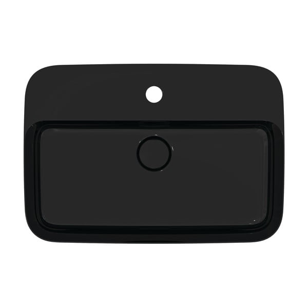 Sjajno crni keramički umivaonik 55x38 cm Ipalyss – Ideal Standard-image-2