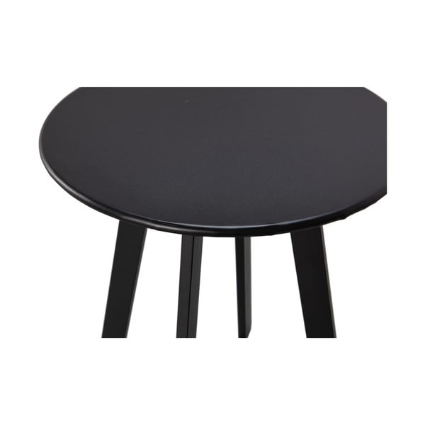 Crni vrtni pomoćni stol WOOOD Fer, ø 40 cm-image-1