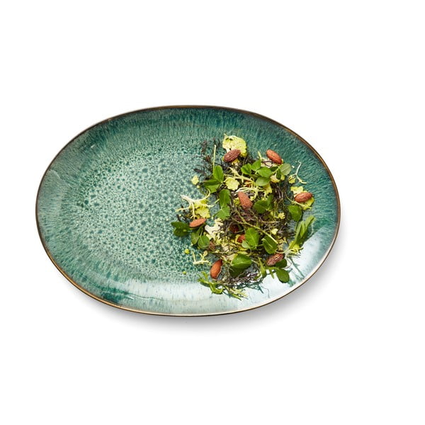 Zeleni/crni tanjur za serviranje od kamenine Gastro Green/Black – Bitz-image-1