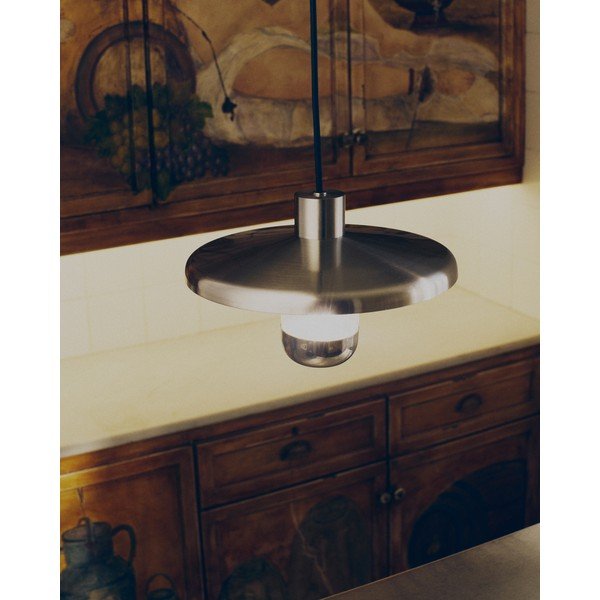 Viseća svjetiljka u srebrnoj boji s metalnim sjenilom Nuvira – Kave Home-image-2