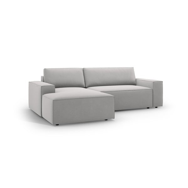 Svijetlo siva sklopiva kutna garnitura (s lijevim kutom) Jodie – Micadoni Home-image-2