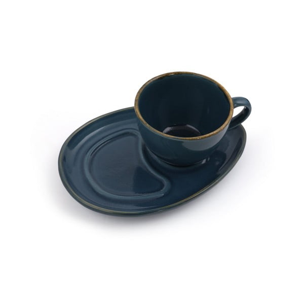 Tamno plave keramičke šalice u setu 2 kom 0.21 l – Hermia-image-3