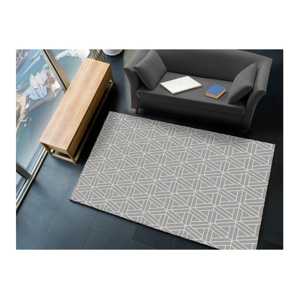 Sivi tepih Universal Matrix Grey, 140 x 200 cm