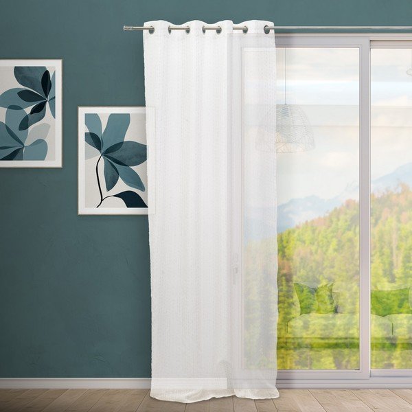 Bijela prozirna zavjesa 140x260 cm Vertical Thread – Casa Selección-image-1