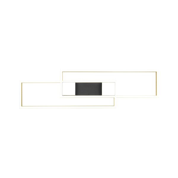 Crna/u zlatnoj boji LED stropna svjetiljka s daljinskim upravljačem/s mogućnosti zatamnjivanja 28x100 cm Albany – Trio-image-4