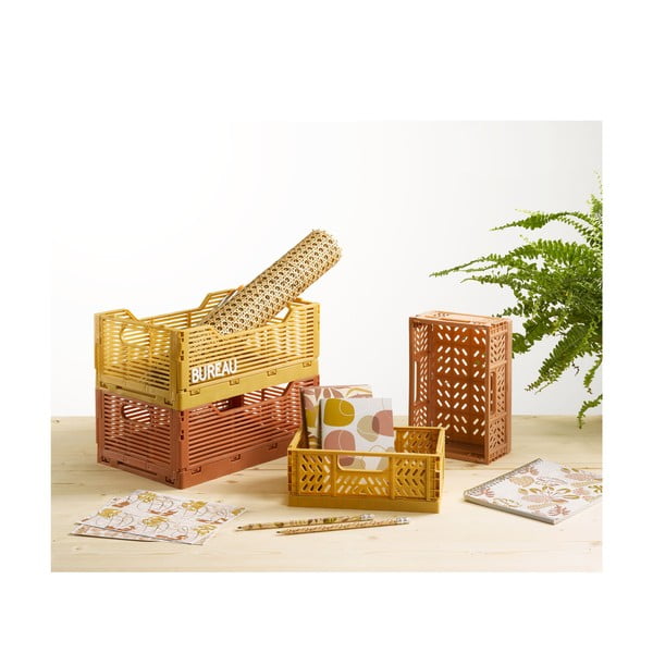 Plastična kutija za pohranu u boji lososa 21x14.5x8 cm – Homéa-image-3