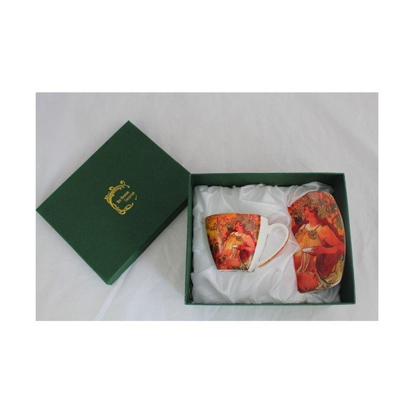 Alfons Mucha - šalica s tanjurićem Jesen-image-1