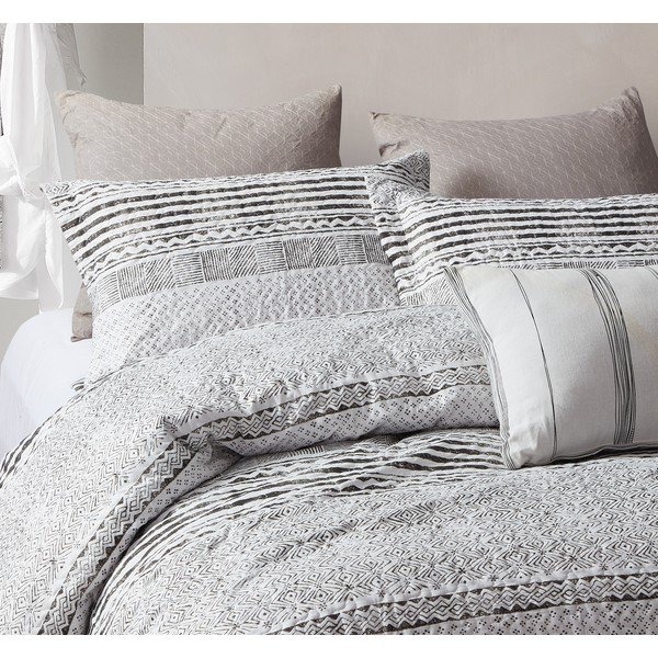 Pokrivač iz mikropercila s dvije jastučnice Sleeptime Elegant Stripe, 250 x 260 cm-image-1