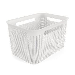 Bijela košara za pohranu od reciklirane plastike Brisen - Rotho