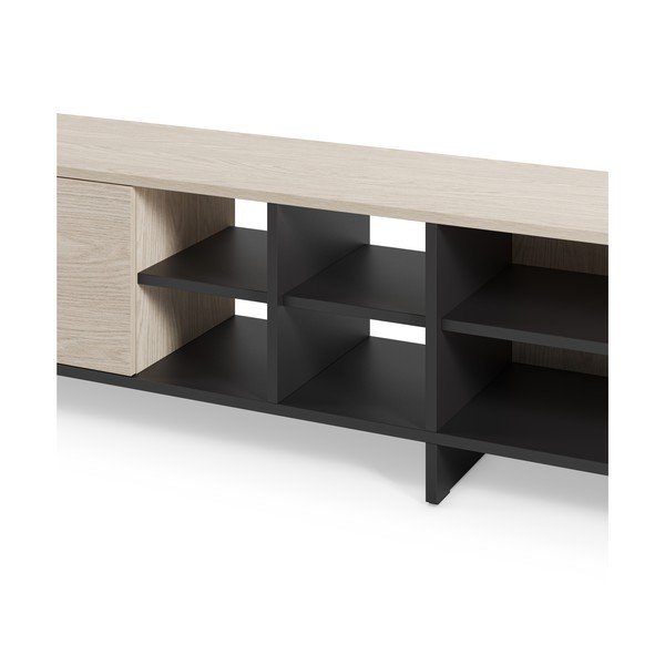 Crna TV komoda 230x44x36 cm Cequoia – Marckeric-image-4