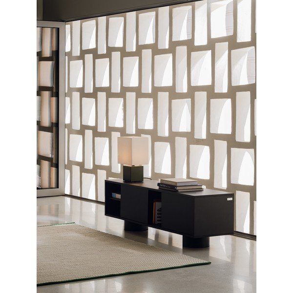 Crna TV komoda 160x48x42 cm Taro – noo.ma-image-1