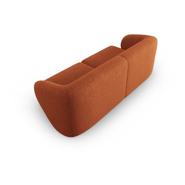 Sofa od šenila boja terakote 188 cm Paolo – Milo Casa-image-3