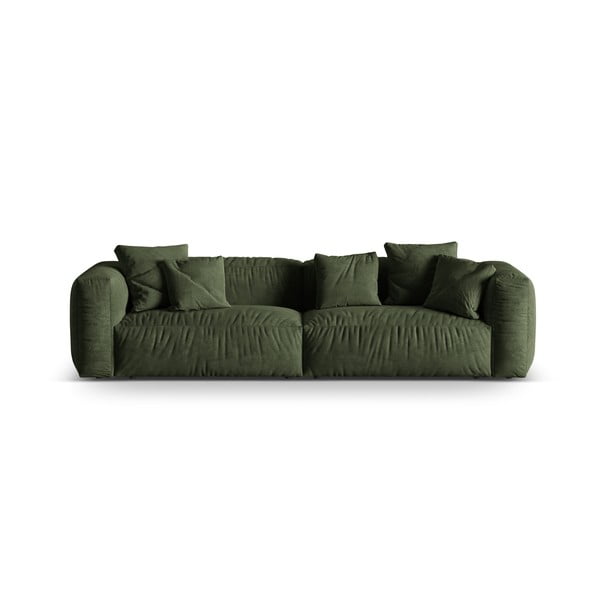 Zelena baršunasti sofa 320 cm Martina – Micadoni 
