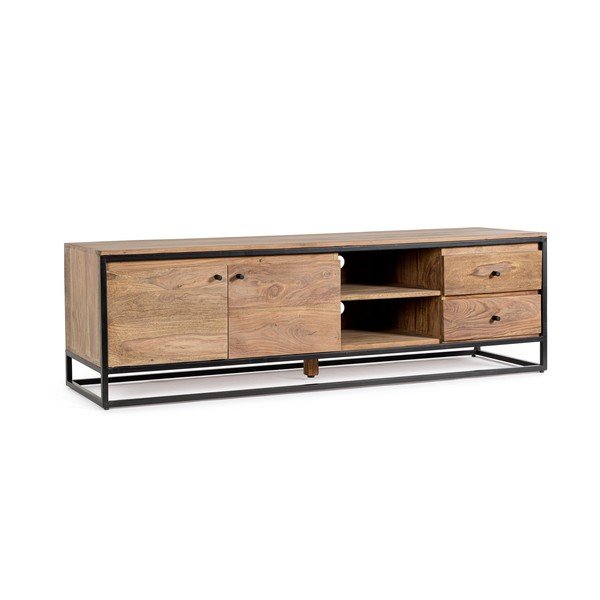 TV komoda od masivnog sheesham drveta u prirodnoj boji 175x50x45 cm Nartan – Bizzotto-image-2