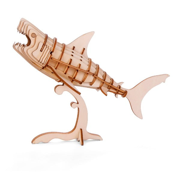3D slagalica od balsa drveta Kikkerland Shark