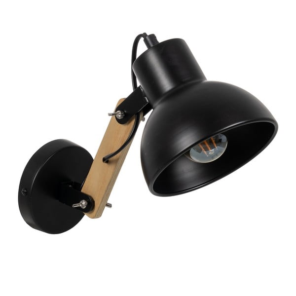 Crna/u prirodnoj boji zidna lampa – Ixia-image-2