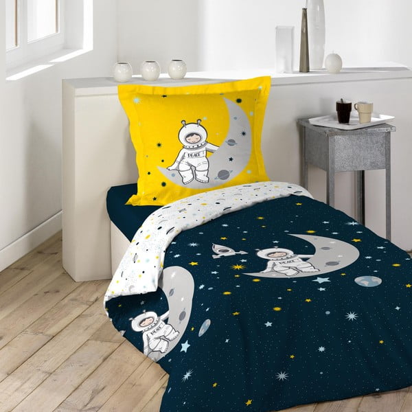 Pamučna dječja posteljina za krevet za jednu osobu 140x200 cm Petit Astronaute – douceur d'intérieur