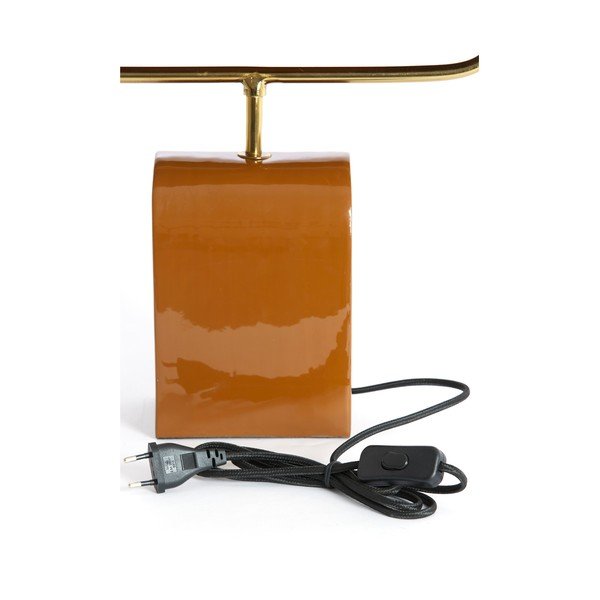 Narančasta metalna stolna lampa (visina 38 cm) Cardona – Light & Living-image-4