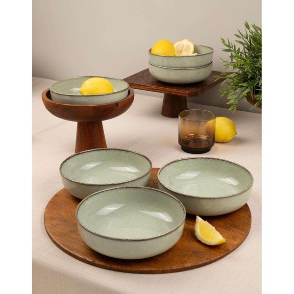 Svijetlo zelene porculanske zdjelice u setu 6 kom 75 ml – Hermia-image-1