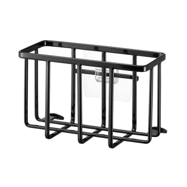 Crni metalni držač za deterdžente s postavljanjem bez bušenja Film Hook – YAMAZAKI