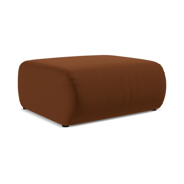 Narančasti/smeđi baršunast tabure Ekahi – Makamii-image-2