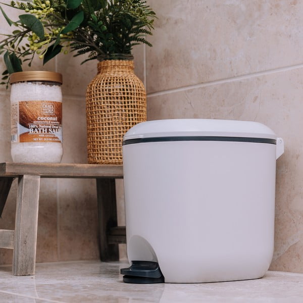 Bijela plastična kanta za smeće s pedalom 3,5 l – Addis-image-3