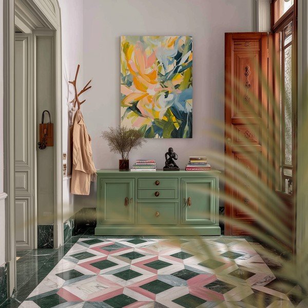 Tiskana slika na platnu 70x100 cm Floral Gust – Styler-image-1