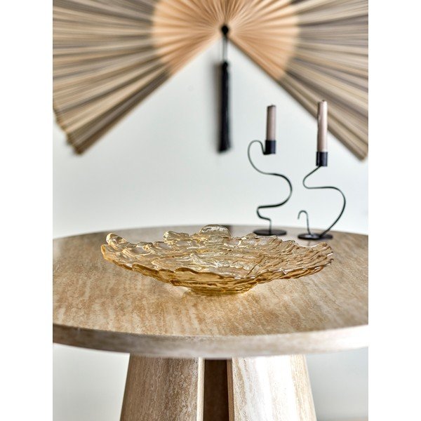 Bež staklena zdjela ø 38,5 cm Asimi – Bloomingville-image-1
