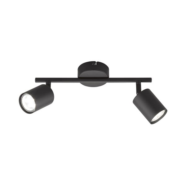 Crni metalni LED reflektor 8x30 cm Vano – Fischer & Honsel