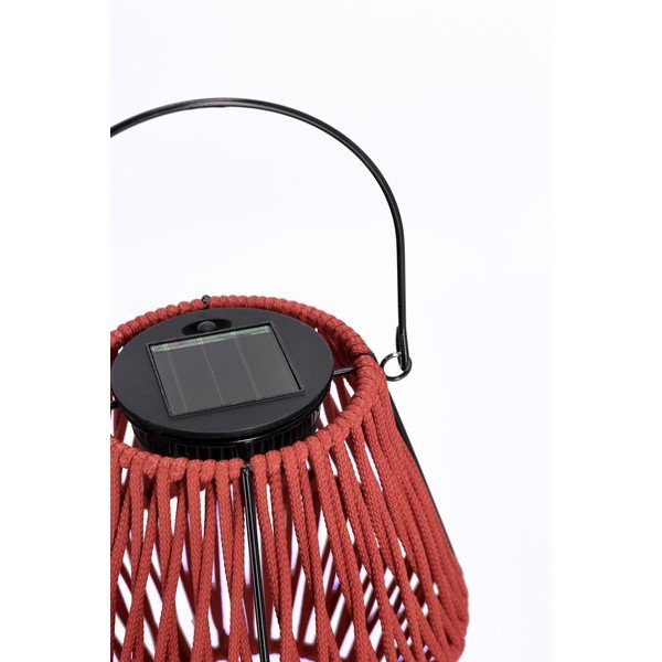 Crvena LED lanterna sa solarnim panel (visina 17 cm) Juny – Yes Everyday-image-2
